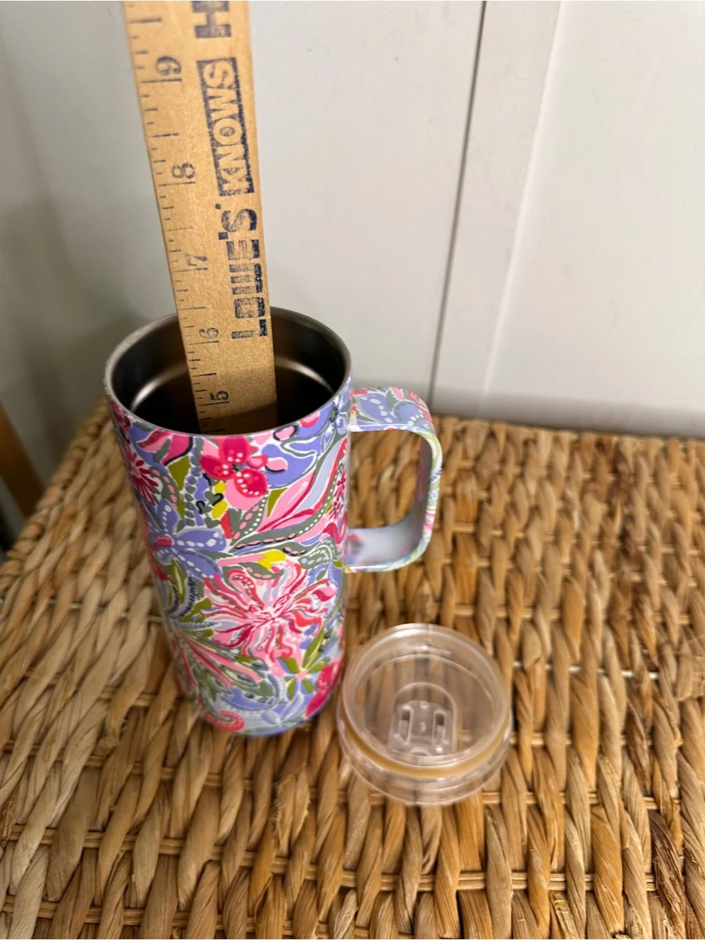 Floral Insulated Travel Mug - Pink & Lavender